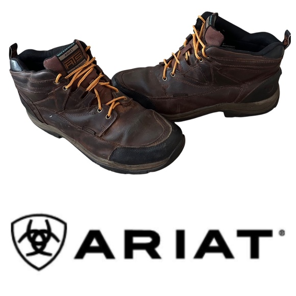 Ariat Other - Ariat ATS Terrain H20 Boots Mens Sz 13 D Leather Brown Waterproof Hiking Work